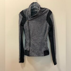 LULULEMON Bhakti Yoga Jacket Coco Pique Black White Size 4